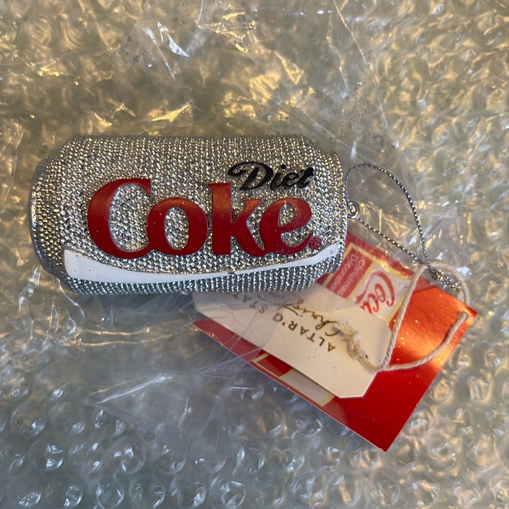 DIET COKE Sparkly Christmas Ornament ✨ NWT